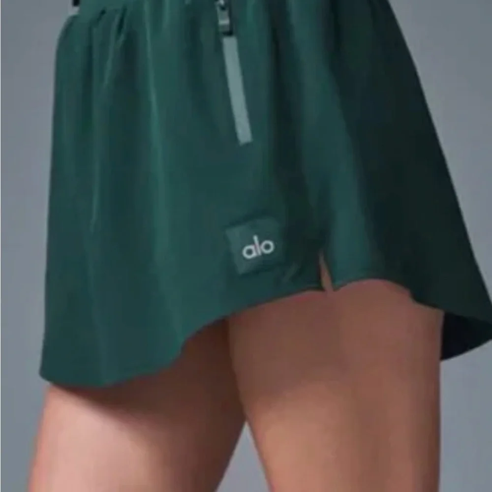 ALO Yoga Women's Deep Teal Athletic Shorts